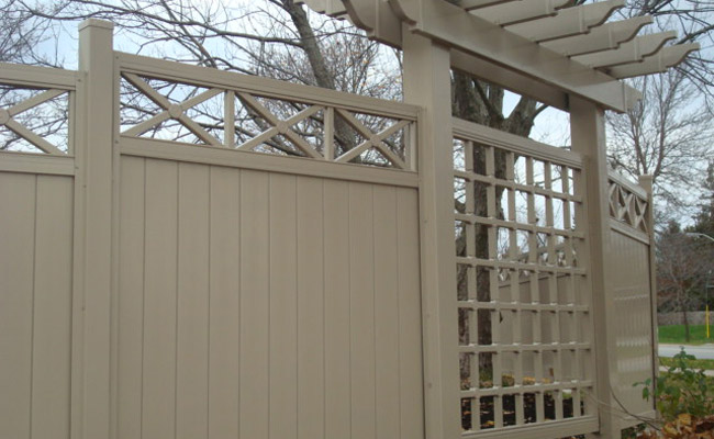 vinyl fence panels with decorations