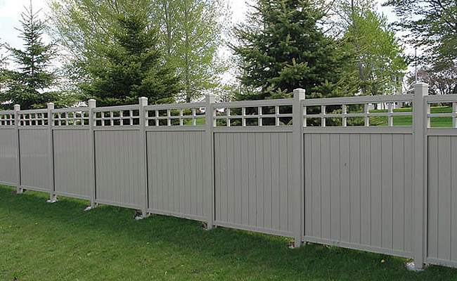 fence panels with lattice accents