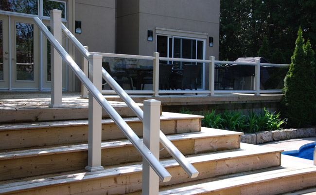 vinyl stair handrail