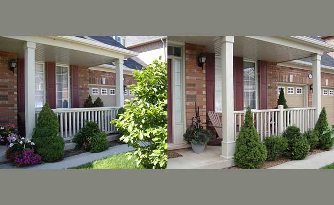 porch railing and columns