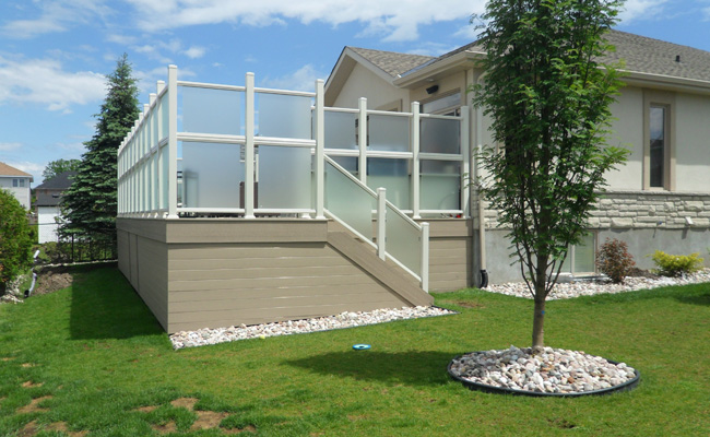 vinyl glass railing